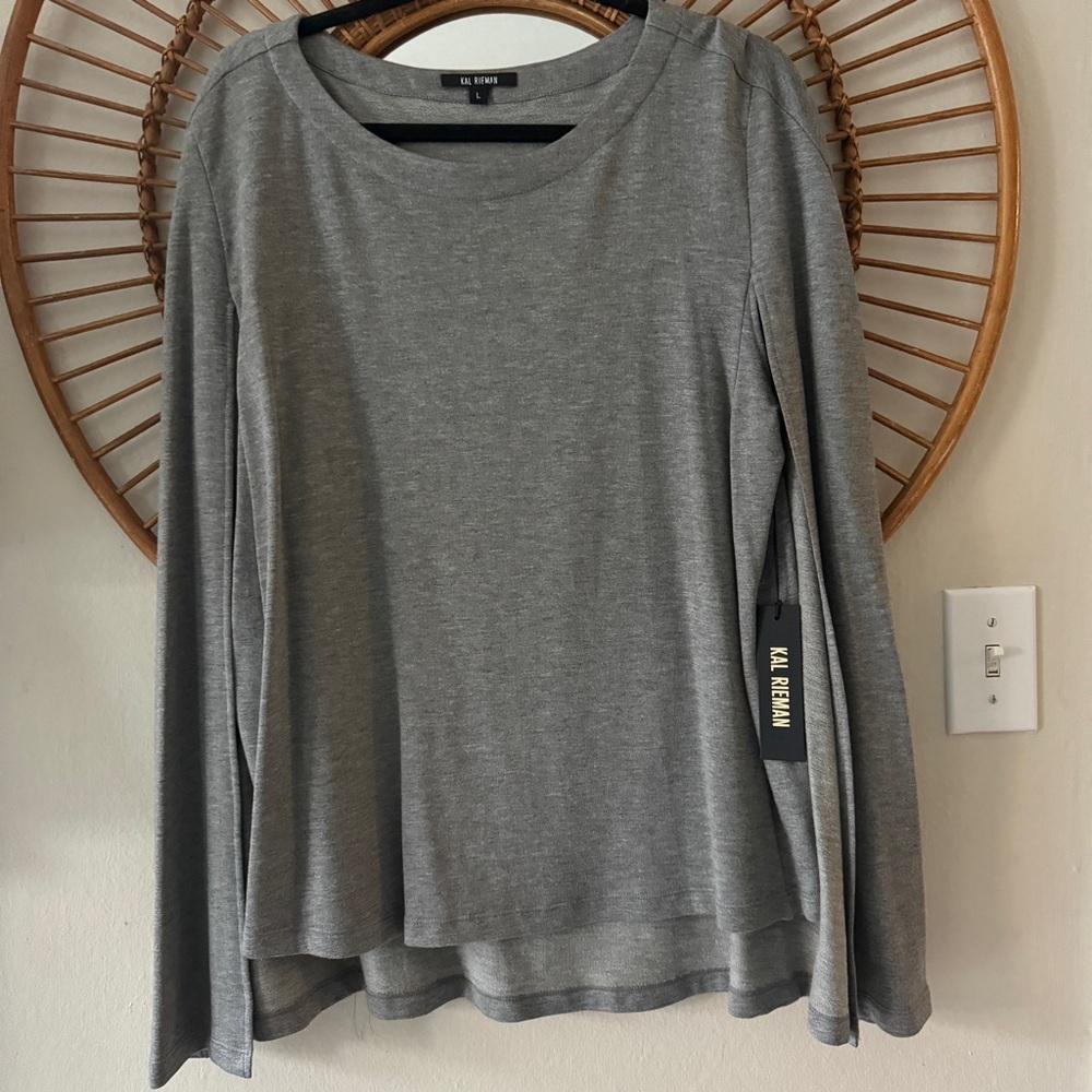 NWT Kal Rieman Cape Sweatshirt grey size M